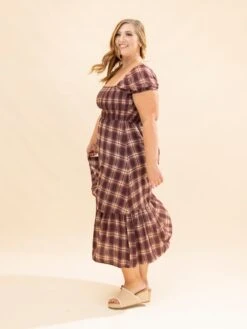 Plaid Smocked Puff Sleeve Ruffle Hem Midi Dress | S-L 20 Plaid Smocked Puff Sleeve Ruffle Hem Midi Dress | S-L -Discount Divas Shop d69e62a55eb7af38301b3dfa7a5ae3db