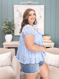 Textured Woven Square Neck Baby Doll Top | S-L -Discount Divas Shop d723ddef884154cadb6fb0e98350c25f