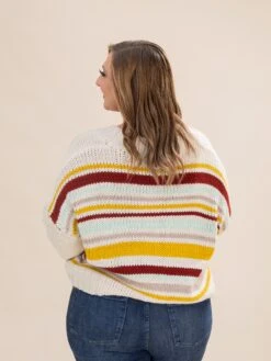 Multi Stripe Knit Sweater Cardigan | S-3XL -Discount Divas Shop d7a9966efea339fd7666083123ddbdc3
