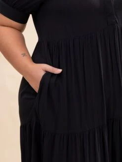 Short Sleeve Ruffle Tiered Maxi Dress | S-L -Discount Divas Shop d90ac88d3be4b68f986cb356ec6267f4