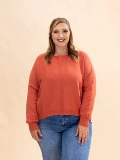 Zenana Viscose Front Seam Round Neck Sweater | S-L -Discount Divas Shop d9687115d47bd1be0be3e4adb7059fd3