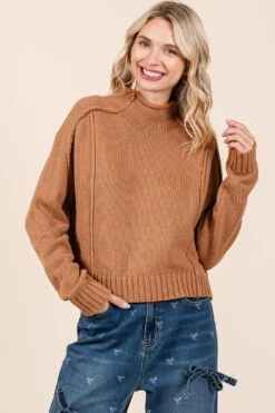 Mock Neck Sweater | S - 3XL GeeGee -Discount Divas Shop d9966ae5bb959d8e24b425079282e6ed