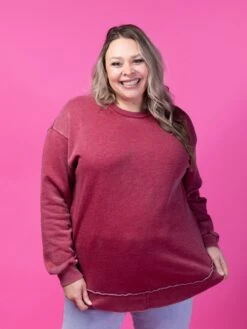 DD Design Garment Wash Long Sleeve Rounded Hem Sweatshirt | S-3XL -Discount Divas Shop d9mSHdJRFvO1LRYAOwLNPFUqHjSH3itLpwD5V9Ls