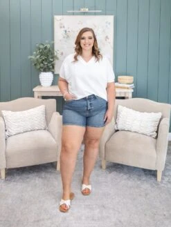 Judy Blue High Waist Shield Back Pocket Shorts | S-3XL