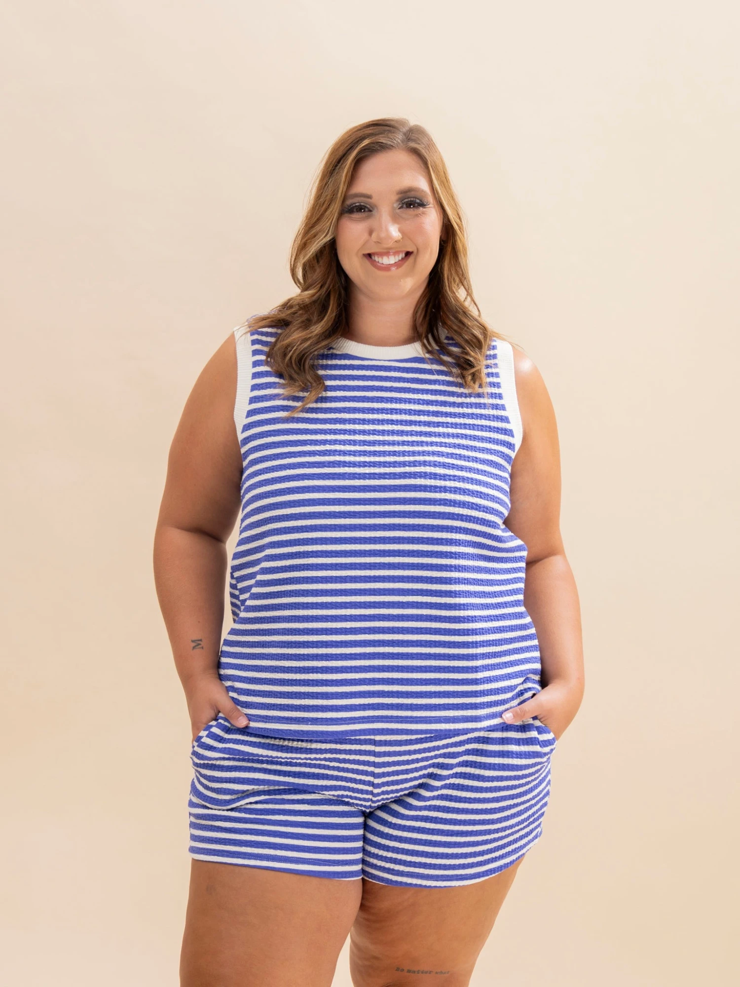 Striped Drawstring Shorts | S-L Pair W/ Sku 2 Striped Drawstring Shorts | S-L Pair W/ Sku - Image 2