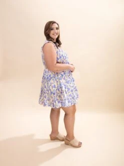 Ruffled Sleeve Floral Print Smocked Tiered Dress W/ Side Pocket | S-L -Discount Divas Shop db33b4a5b935610579a0da26325d20d0