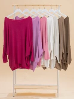 Charlotte Avery "Dreamy Knit" Boatneck Dolman Top | S - 3XL -Discount Divas Shop dbd143668eeb6a1e06b3c98a0d5350c1