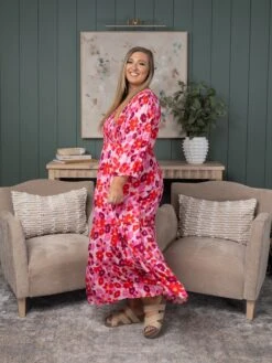 Floral Print Smocked Surplice Bodice Tiered Maxi Dress | S-3XL -Discount Divas Shop dc2d4dbca9e3ea0908d56136bc322b53