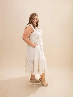 Ruffle Short Sleeve V Neck Midi Dress | S-L -Discount Divas Shop dcb0078c2ecbcf5baecc34fbc0fb37df