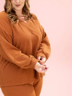 Golden Rib V Neck Long Sleeve Top By DD Design | S-3XL Pair W/ Sku64075 -Discount Divas Shop dce49108df6179e35c4d0ff678d01818