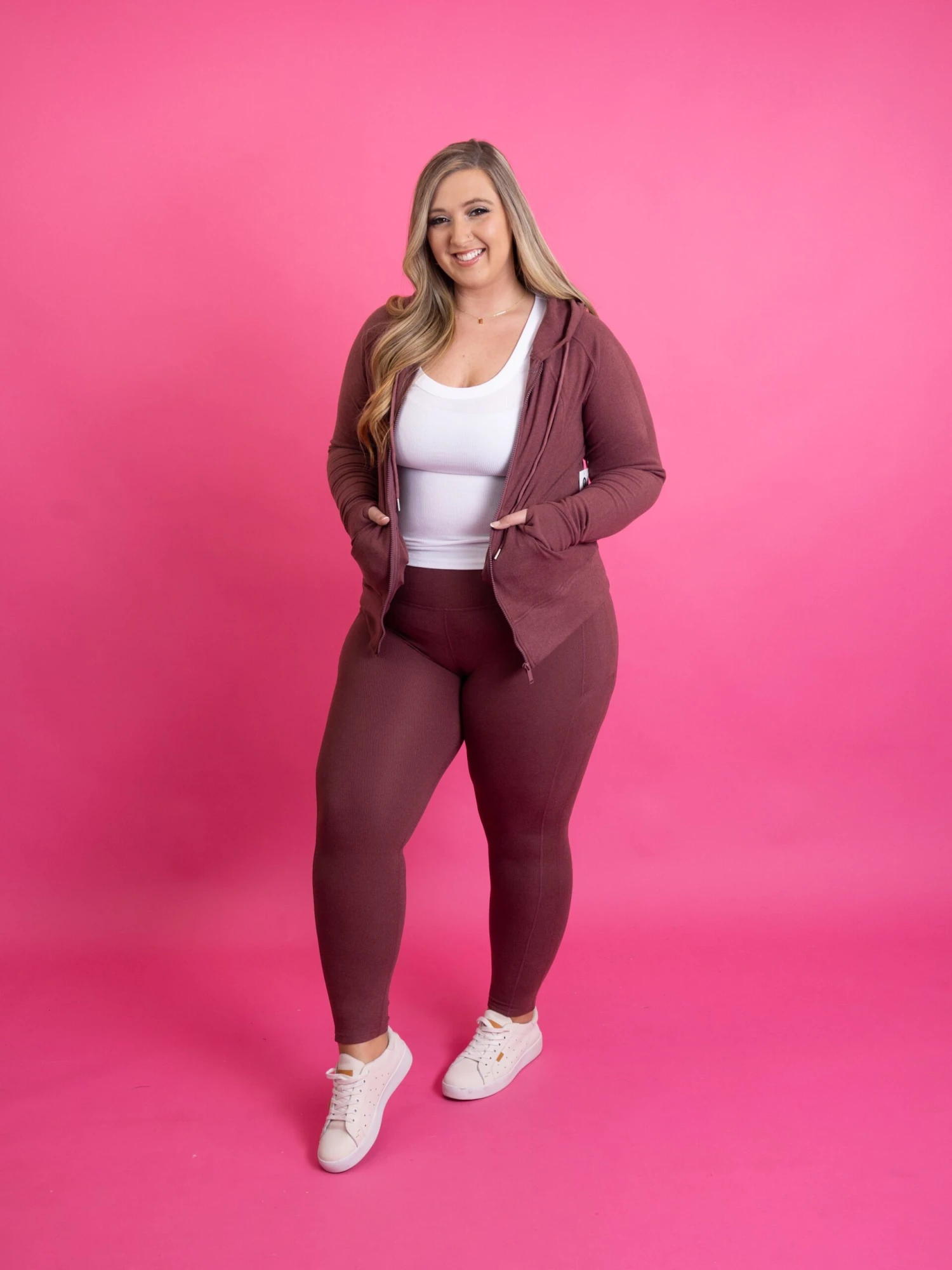 Full Zip Hooded Jacket & Leggings Set | S-L 4 Full Zip Hooded Jacket & Leggings Set | S-L - Image 4