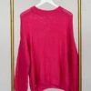 Hollowed Long Bubble Sleeve Knit Round Neck Sweater | S - 3XL