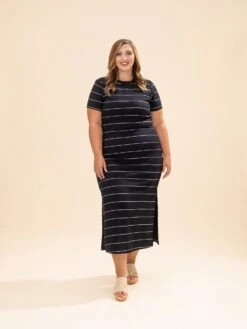 Scuba Stripe Maxi Dress | S-L 11 Scuba Stripe Maxi Dress | S-L -Discount Divas Shop e048e6e20690a8d17d1e916fae0f9bac