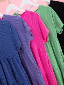 Raised Rib Tiered V Neck Dress By DD Design | S-3XL 31 Raised Rib Tiered V Neck Dress By DD Design | S-3XL -Discount Divas Shop e05f5d1e86fa1acfbbb3cf3a6c81a75d