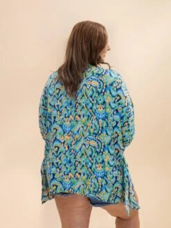 Abstract V Neck Half Sleeve Blouse | S-XL -Discount Divas Shop e068c1dad24ed677d91186cff28b70f1