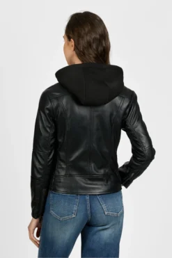 PRE-ORDER Faux Leather Moto Jacket With Zip-Up Hoodie | S - XL Snobbish -Discount Divas Shop e0caaf5f17c491cfd45cbf0360de3a56