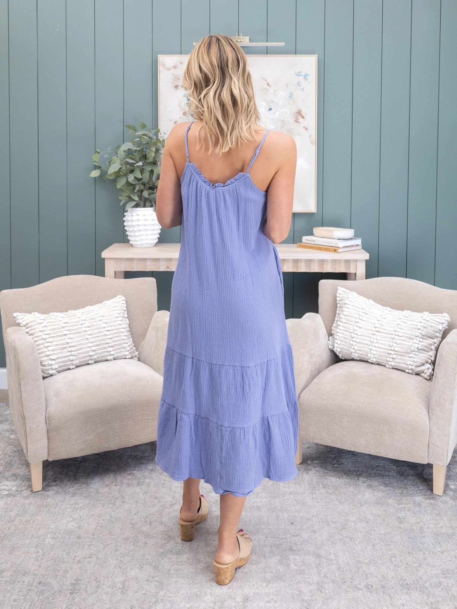 Adjustable Spaghetti Strap Midi Dress | S - 3XL 5 Adjustable Spaghetti Strap Midi Dress | S - 3XL - Image 5