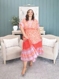 Floral Print Empire Waist Maxi Dress | S-XL -Discount Divas Shop e1087e92d2e1d30c76cec0af76b5a551