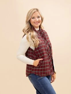 STACCATO Mock Neck Plaid Puffer Vest | S-XL 12 STACCATO Mock Neck Plaid Puffer Vest | S-XL -Discount Divas Shop e185b93b5a54d2aa2f3f9d95fd1b2a80