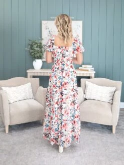Floral Print Chiffon Maxi Dress | S - L -Discount Divas Shop e2b07b1518220d3bc7ad5aa078181e8b