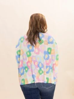 Textured Floral Print V Neck Top | S-L -Discount Divas Shop e587cee4a49fc096c5fd75a3845ce218