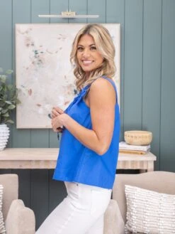 Solid Poplin Sleeveless Top With Floral Strap Detail | S-3XL -Discount Divas Shop e61e79dca5f7f508fe6790e6e59b6995