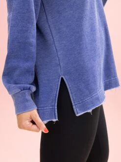 Lived In Long Sleeve V Neck Back Split Pullover By DD Design | S-3XL -Discount Divas Shop e8961fc464baac220a4beaac921efc23