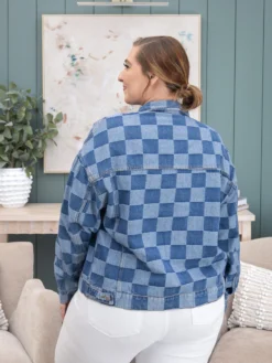 Checkered Patchwork Button Up Denim Jacket | S-2XL 12 Checkered Patchwork Button Up Denim Jacket | S-2XL -Discount Divas Shop e8adbb479babc8df1ad38b6763009a4a