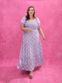 Floral Print Tiered Maxi Dress | S-XL