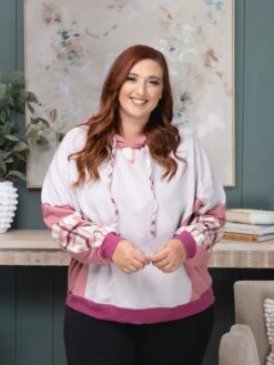 Plaid Print Mix Pullover Hoodie | S-L Easel 9 Plaid Print Mix Pullover Hoodie | S-L Easel -Discount Divas Shop ea085b2324d53bb74973748241d3c333