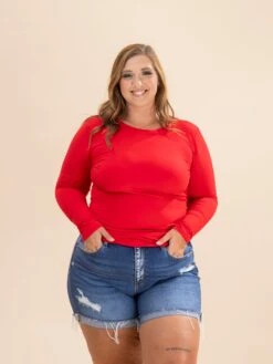 Zenana Brushed Microfiber Long Sleeve Round Neck Top | S - 3X -Discount Divas Shop eaa956bbb8b8b041a7e91f4e7ef7ebe1