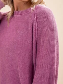 Mineral Washed Knit Sweater | S - L -Discount Divas Shop eb8f2db5fe7d46feb96cf09a10dbb72b