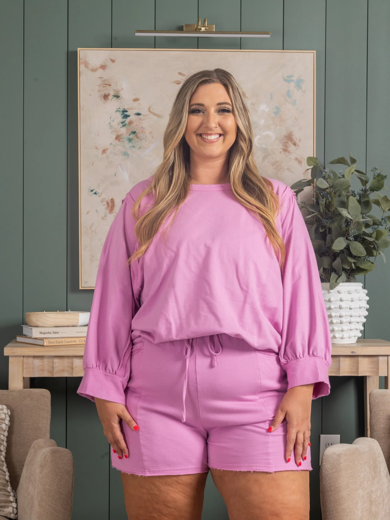 High Waist Raw Edge Shorts | S - 3XL Set W/ Sku52875 5 High Waist Raw Edge Shorts | S - 3XL Set W/ Sku52875 - Image 5