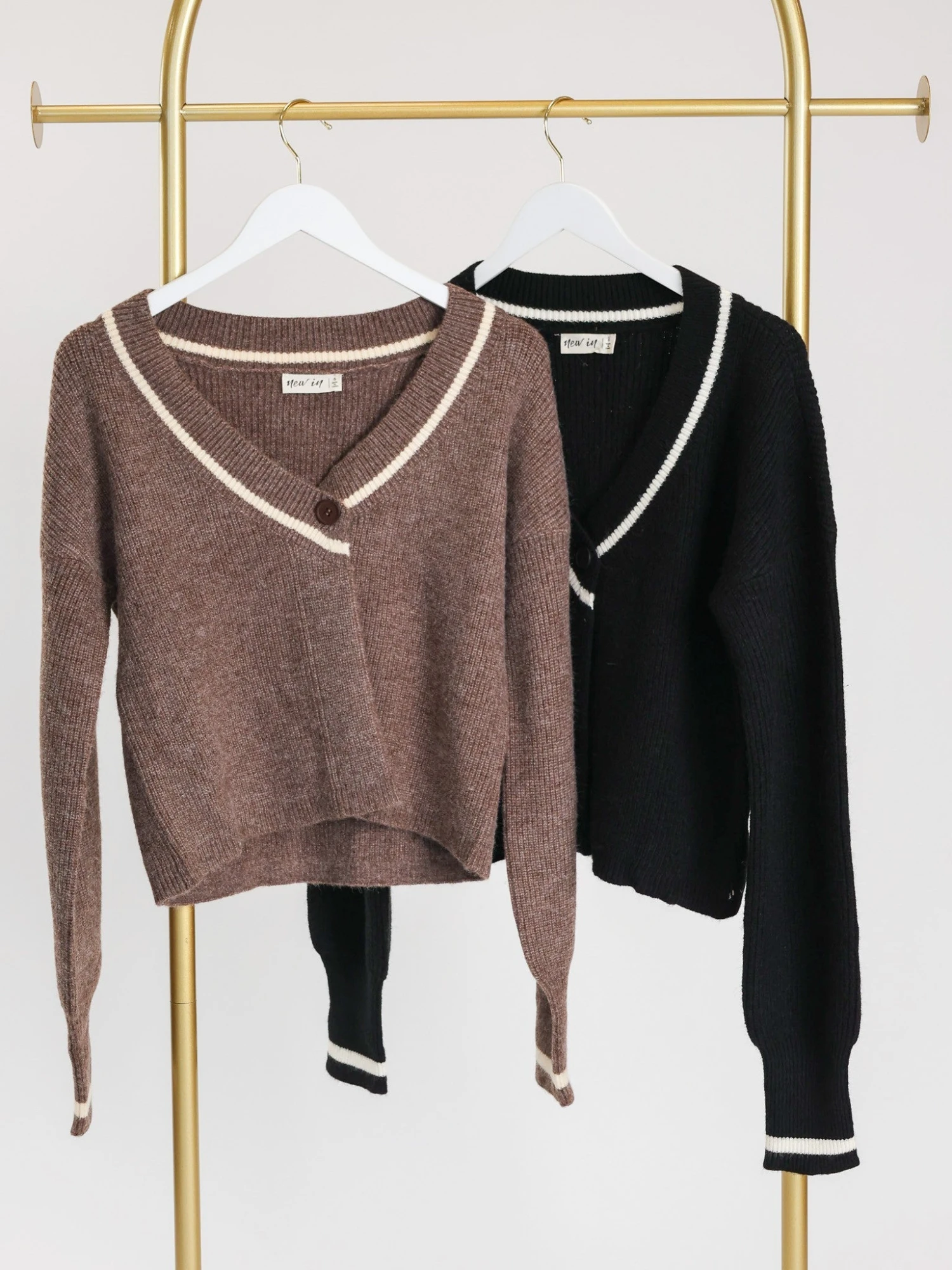 Long Puff Sleeve Wrapped One Button Cardigan | S - L 1 Long Puff Sleeve Wrapped One Button Cardigan | S - L