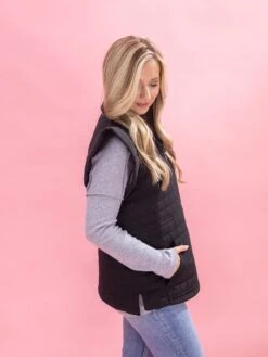 Quilted Puffer 1/4 Zip Pullover By DD Design | S-3XL -Discount Divas Shop ecae1d4a87283e3b3a1035285088e986