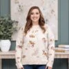 Flower Jacquard Sweater | S-3XL