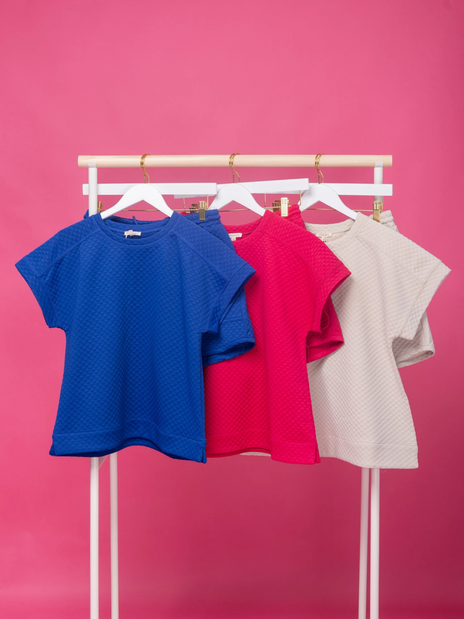 Embossed Short Sleeve Top | S - 3X Set W/ Sku53563 1 Embossed Short Sleeve Top | S - 3X Set W/ Sku53563