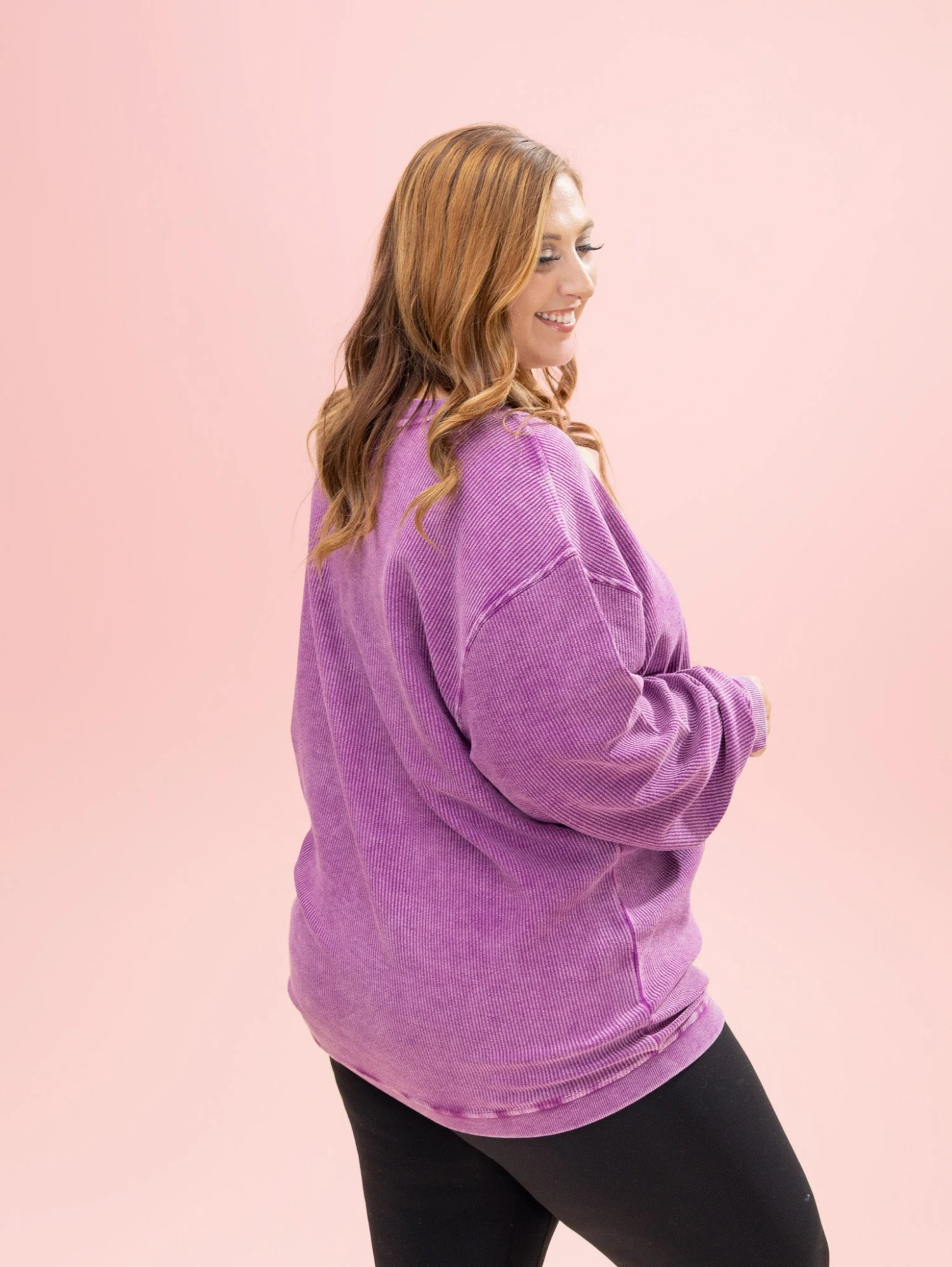 100% Cotton Washed Ribbed Pullover By DD Design | S-2X 13 100% Cotton Washed Ribbed Pullover By DD Design | S-2X - Image 13