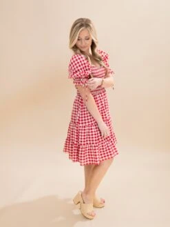 Short Puff Sleeve Smocked Bodice Short Dress | S-3XL Backyard Bbq -Discount Divas Shop ee9fc4c39044c0b42f74fdd59199b630