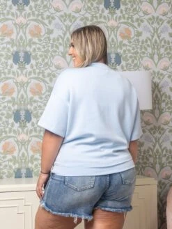 Mock Neck Short Sleeve Top | S - 3XL Set W/ Sku53646 -Discount Divas Shop ef15f84f70e61d523703d7c2269fe886