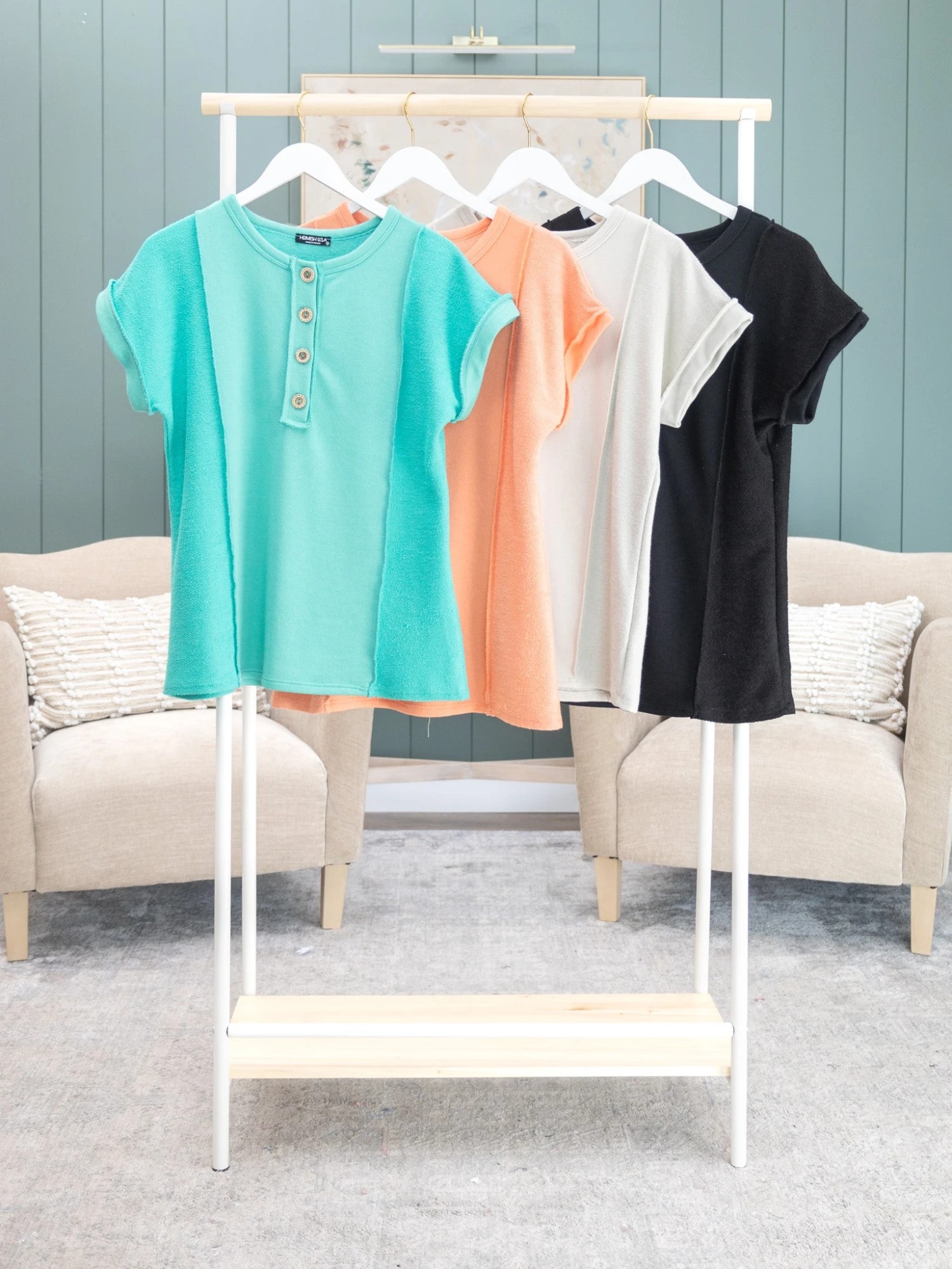 Short Sleeve Round Neck Solid Reverse Contour Top | S-3X 1 Short Sleeve Round Neck Solid Reverse Contour Top | S-3X