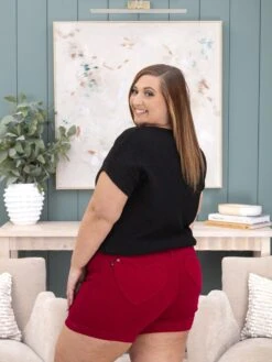 Judy Blue High Waist Tummy Control Heart Shaped Pocket Trouser Short | S-3XL -Discount Divas Shop f027250d9ecc5e91580ac0120c306411