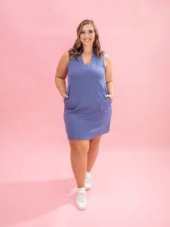 Luxe Scuba V-Neck Sleeveless Dress By DD Design | S - 3XL -Discount Divas Shop f0b1db2a71d5135f72c57c11b58dde69