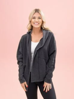 Lived In Long Sleeve Hooded Cardigan By DD Design | S/M-2XL/3XL -Discount Divas Shop f1f937d11e0f551e3b0266add55dba61