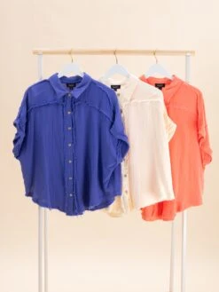 Gauze Button Down Top | S-L