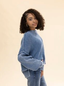 Zenana Washed Side Slit Oversized Cropped Sweater | S/M-L/XL -Discount Divas Shop f264c5118288ee68cba1dd3a9d8e10f0