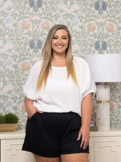 Stretchy Woven Shorts W/Pocket | S-3XL