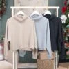Charlotte Avery Cowl Neck Hacci Sweater | S - L