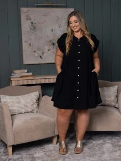 Collared Shirt Dress | S - 3X