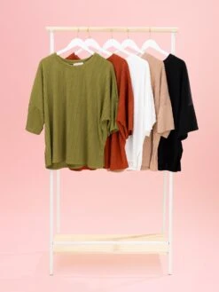 Ribbed Textured Oversized Top By DD Design | S-3XL Pair W/ Sku63862 -Discount Divas Shop f4f901b2b05eb0321afadb7b74db5ac8